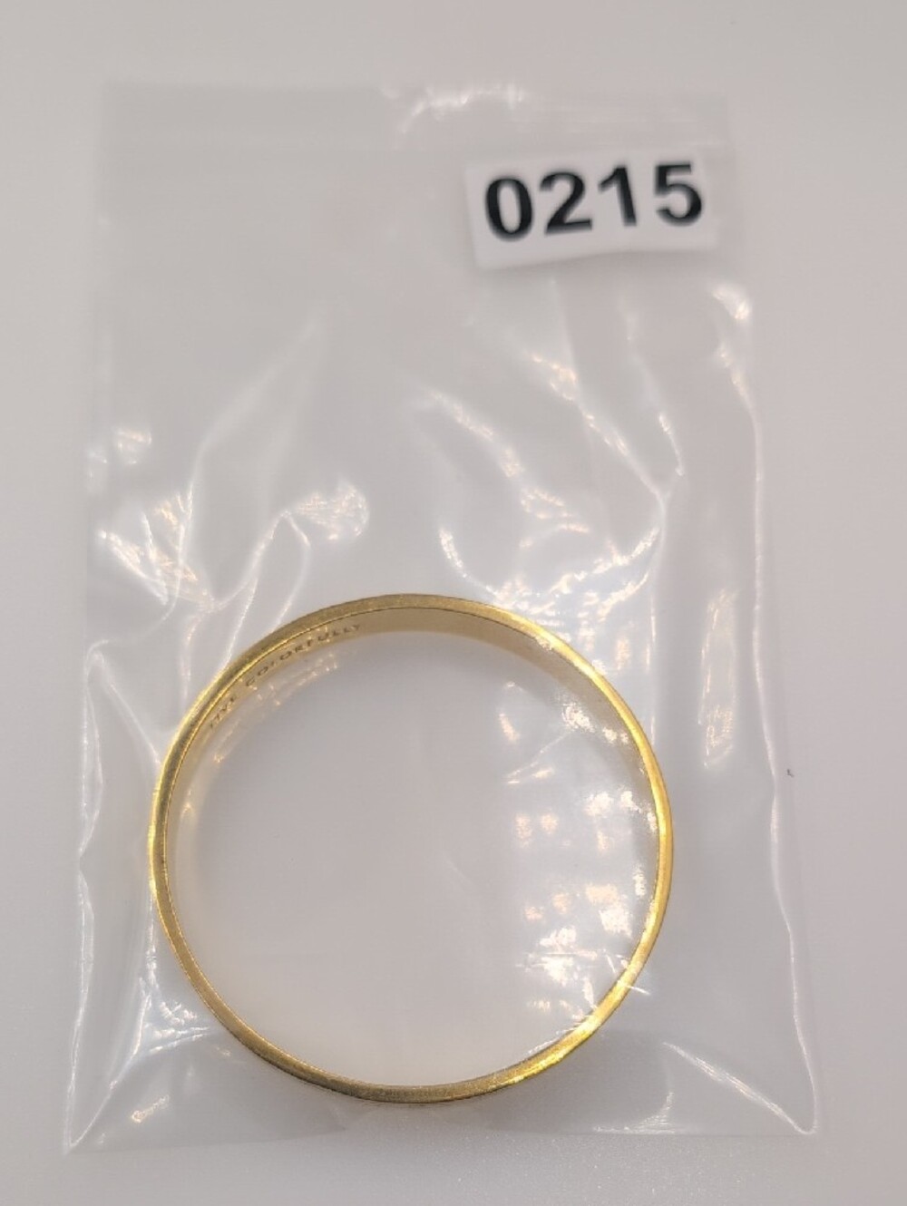 Kate Spade New York Spade Floral Cream Enamel Bangle Bracelet Gold Tone 0215 - Picture 8 of 8